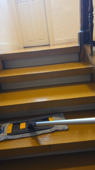 Treppenhausreinigung von der Firma Blau Service in Wangen im Allgäu