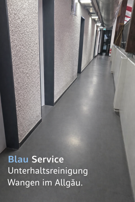 Hallen Reinigung von der Firma Blau Service in Wangen im Allgäu